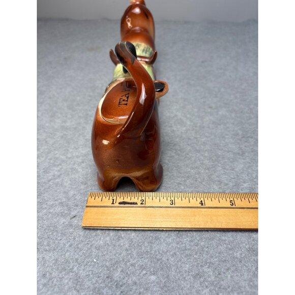 Vintage Ceramic Dachshund Dog Teapot 14" long - Picture 11 of 12